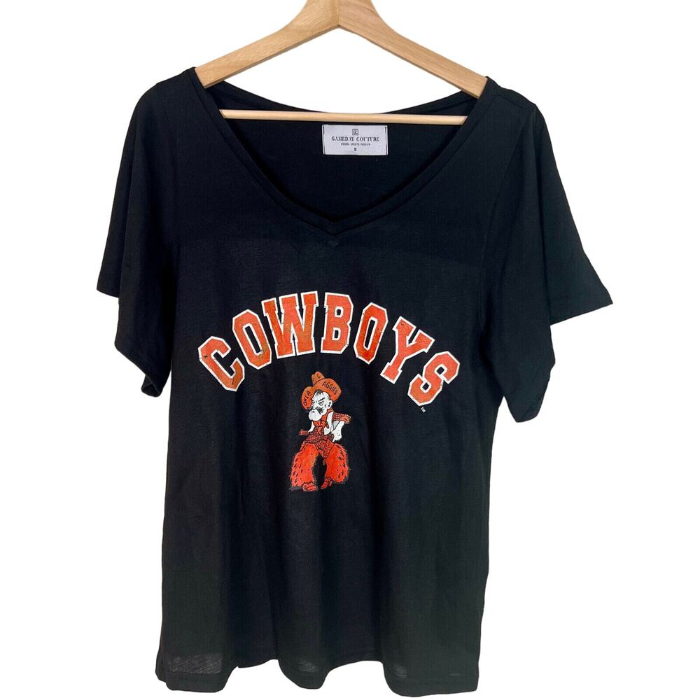 Gameday Couture Women's Oklahoma State Pistol Pete Cowboys Shirt Sz Small